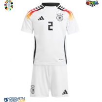 Otroški Nogometni dresi Nemčija Antonio Rudiger #2 Domači EP 2024 Kratek Rokav (+ Kratke hlače)